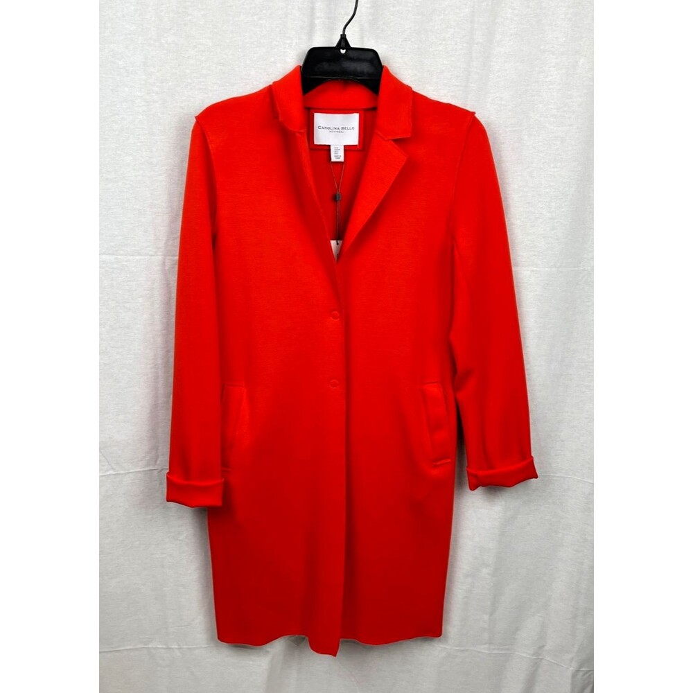 Carolina Belle Montreal Orange Summer Scuba Jacket, Women's Small, New!